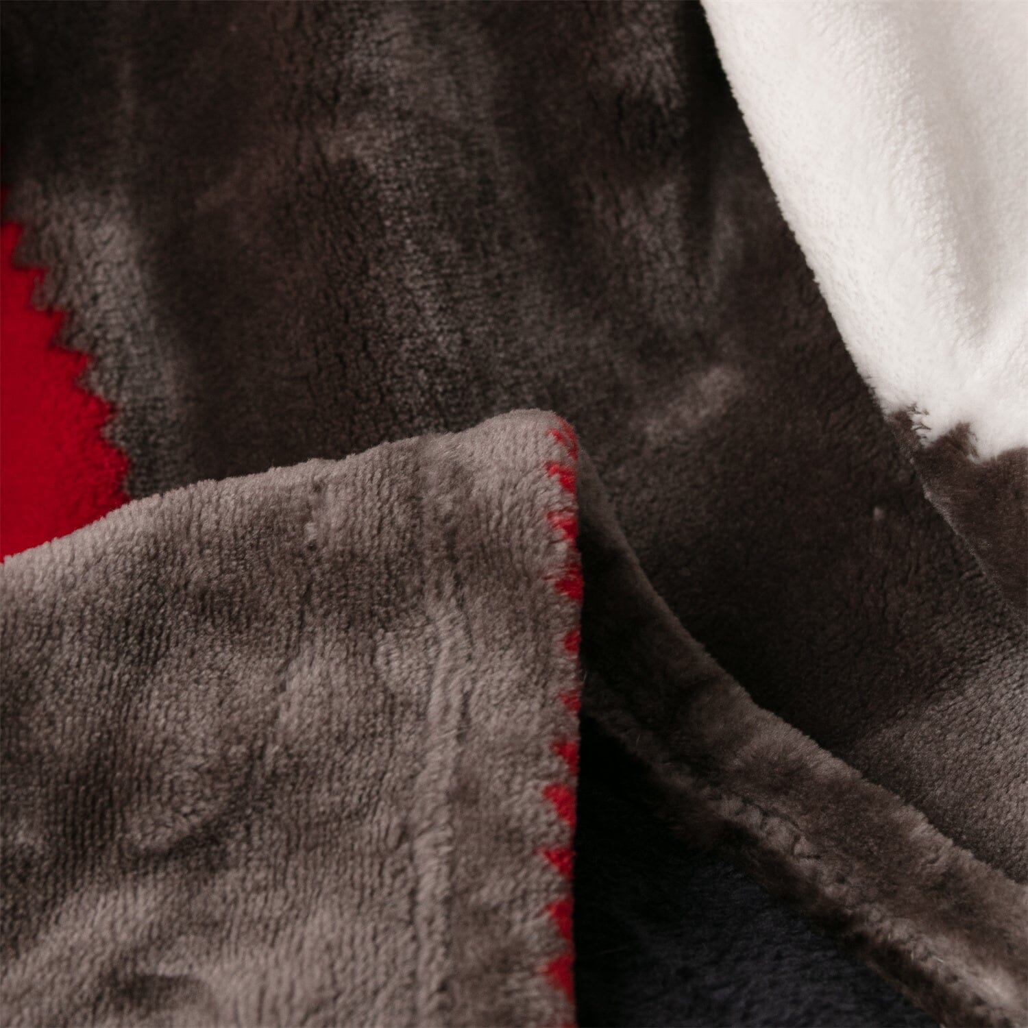 Rustic Red Plaid Patchwork Throw Blanket | Cozy Farmhouse Blanket