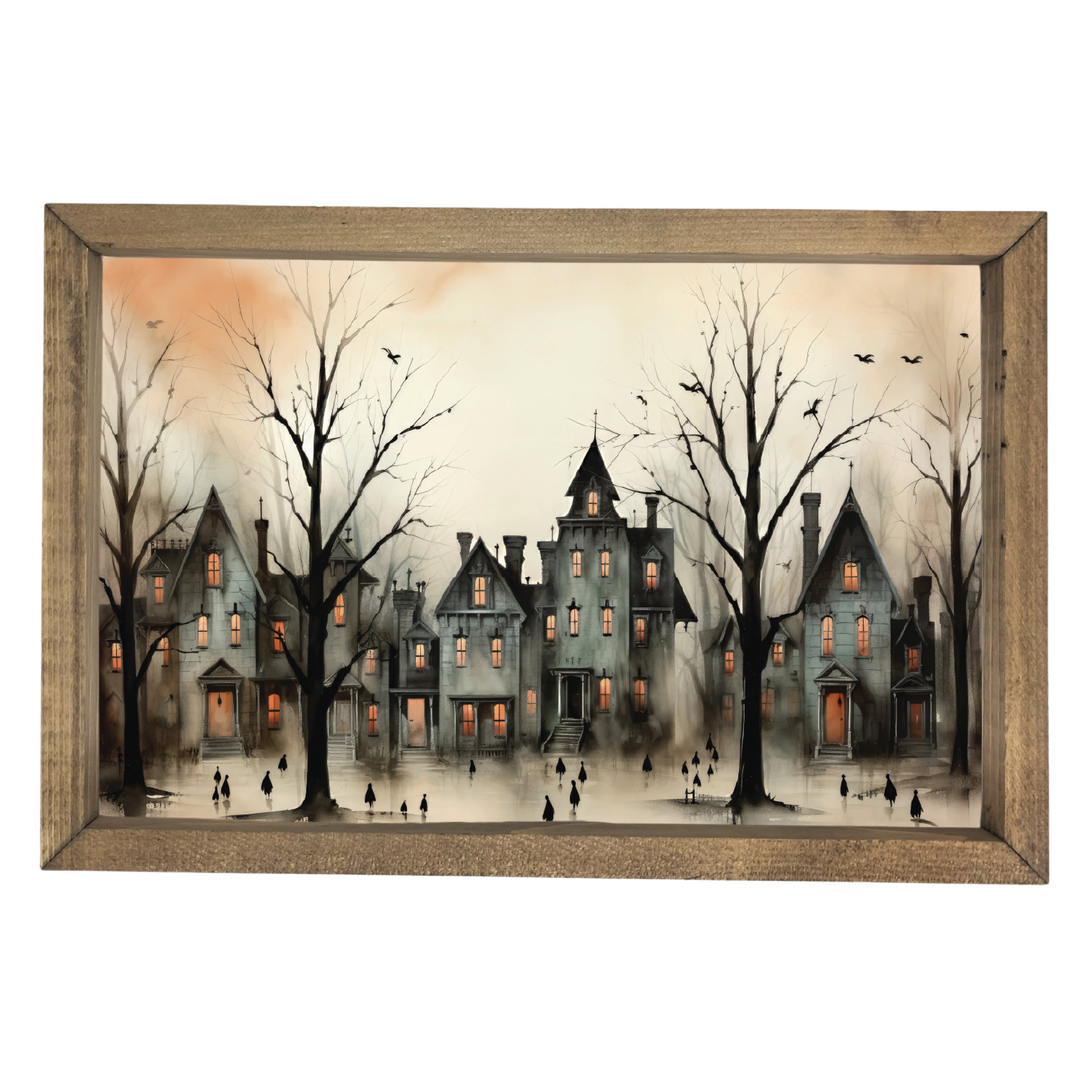Spooky Street Framed Art