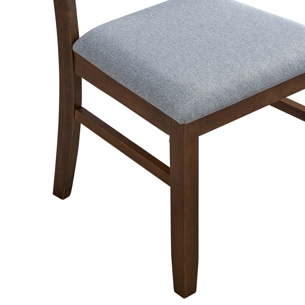 Farmhouse Dining Table Set with Upholstered Chairs – Seats 4–6