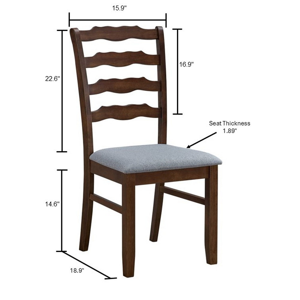 Farmhouse Dining Table Set with Upholstered Chairs – Seats 4–6