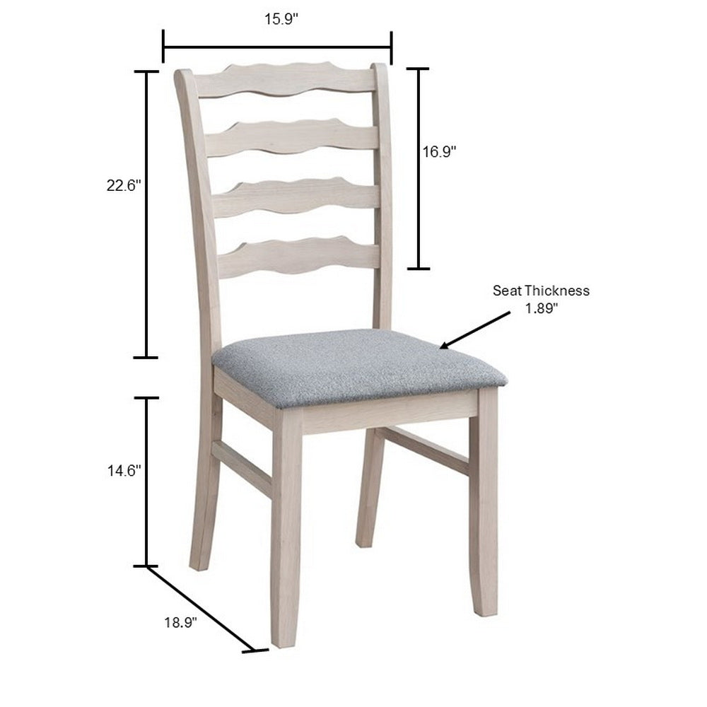 Farmhouse Dining Table Set with Upholstered Chairs – Seats 4–6