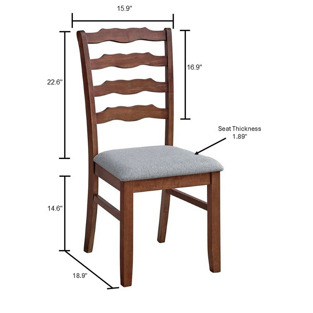 Farmhouse Dining Table Set with Upholstered Chairs – Seats 4–6