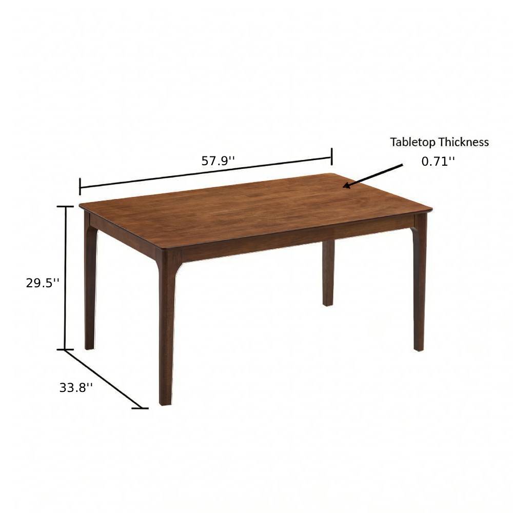 Farmhouse Dining Table Set with Upholstered Chairs – Seats 4–6