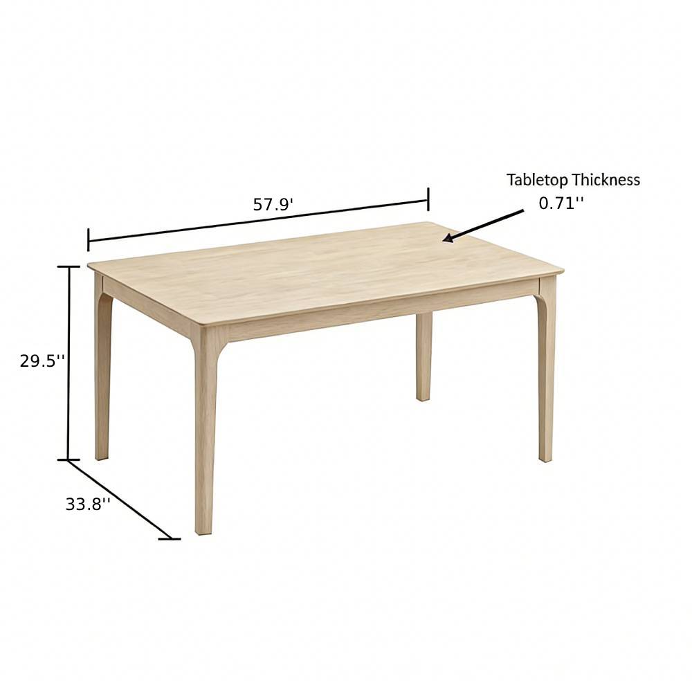 Farmhouse Dining Table Set with Upholstered Chairs – Seats 4–6