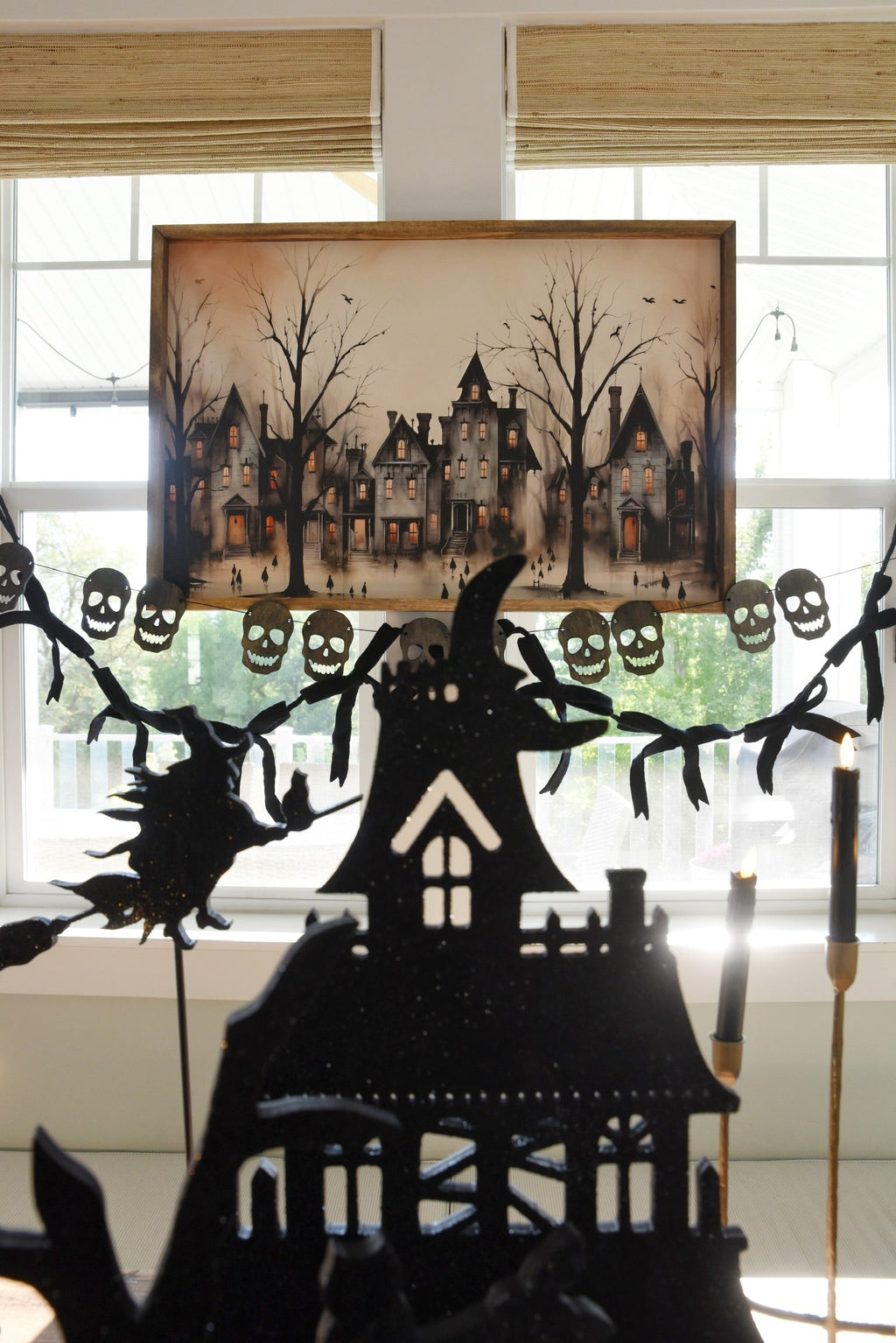Spooky Street Framed Art