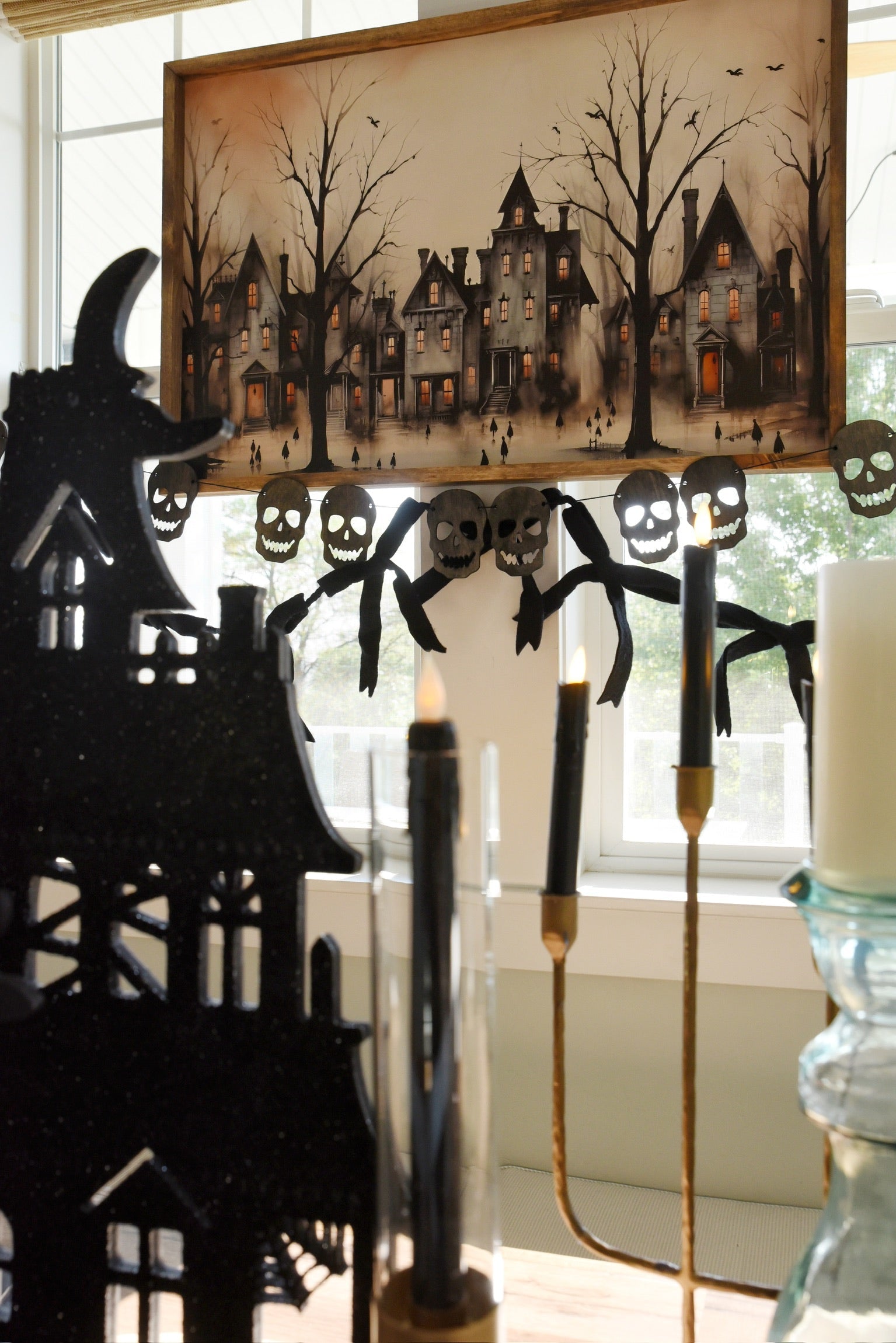 Spooky Street Framed Art