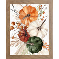 Pumpkin Bouquet Watercolor Wall Art – Farmhouse Fall Decor
