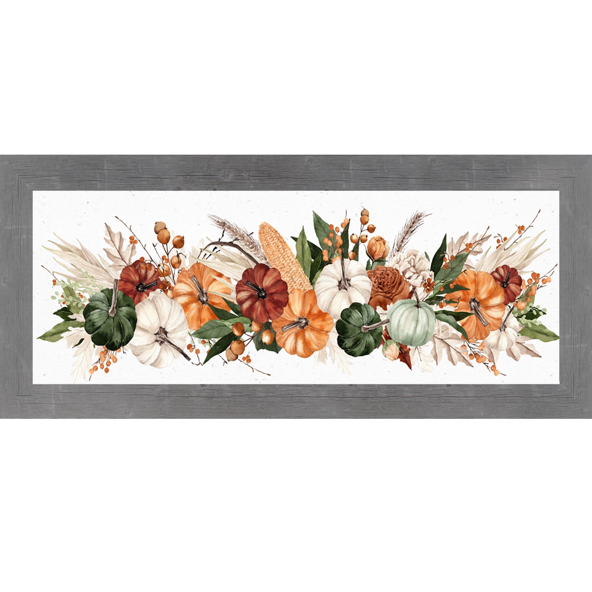 Harvest Watercolor Farmhouse Wall Art – Autumn Landscape