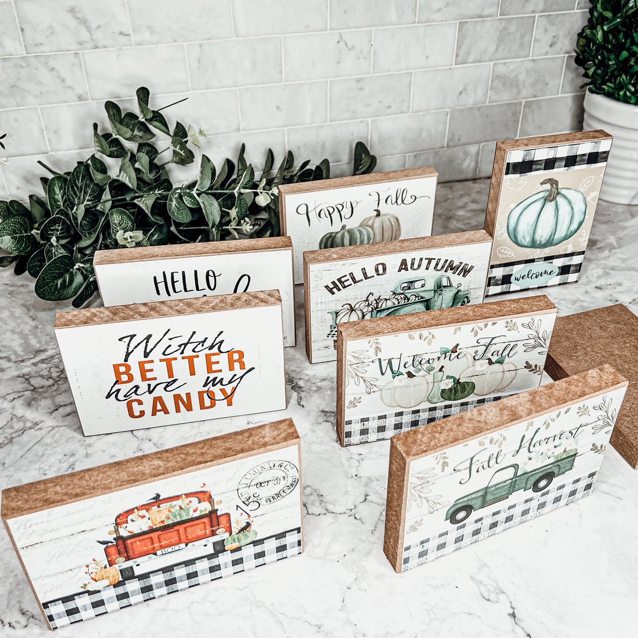 Welcome Home Wooden Seasonal Sign 6x4 Rustic Door Wall Decor