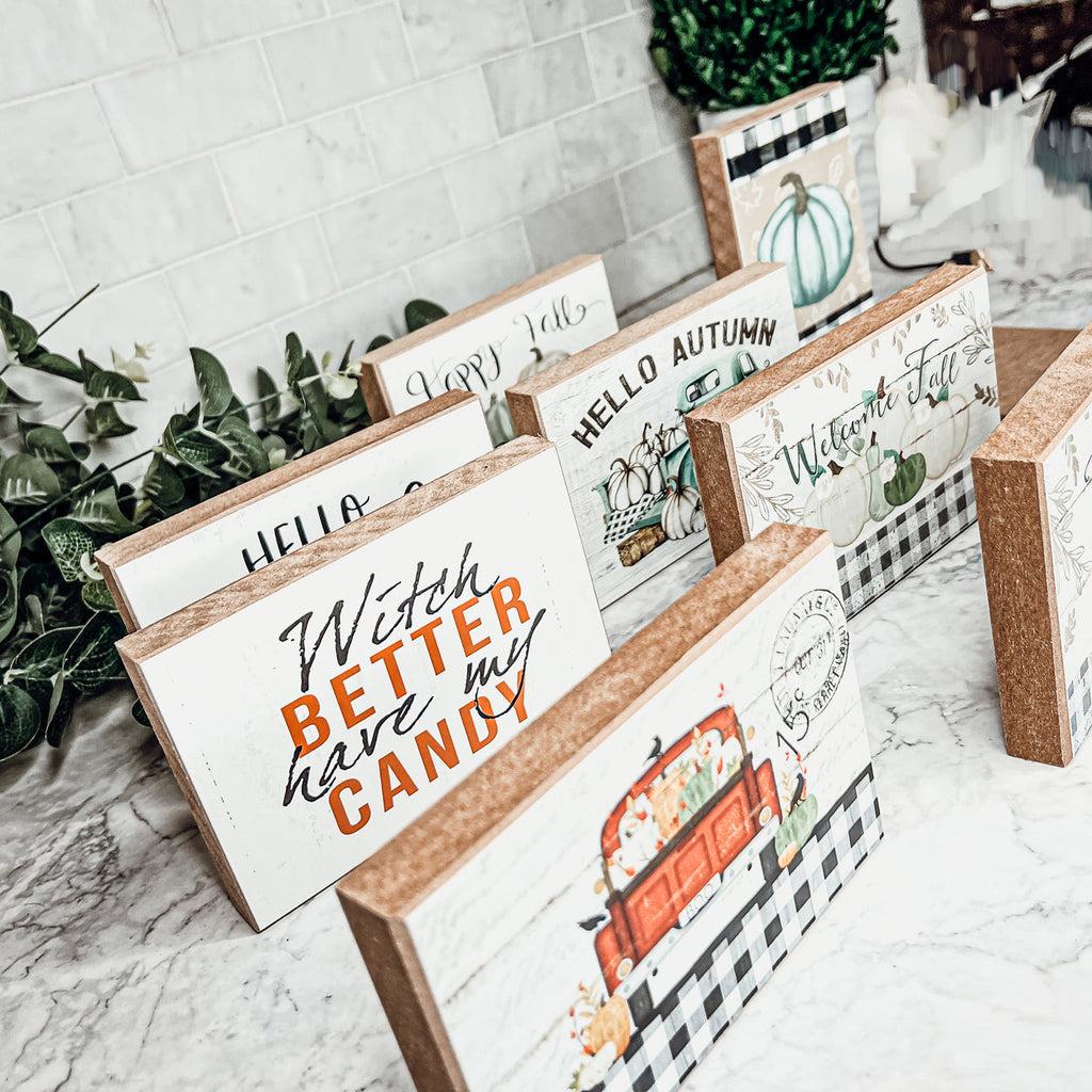 Welcome Home Wooden Seasonal Sign 6x4 Rustic Door Wall Decor
