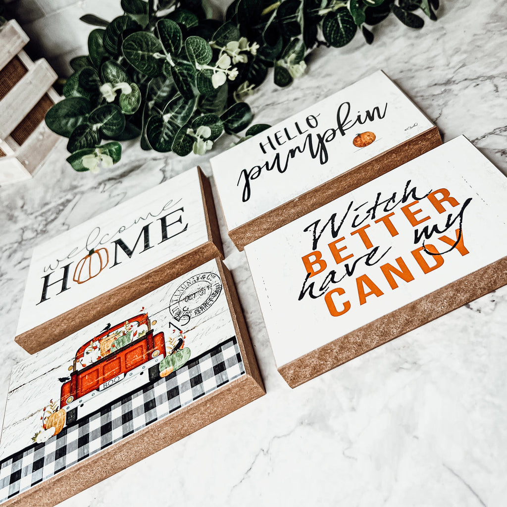 Welcome Home Wooden Seasonal Sign 6x4 Rustic Door Wall Decor