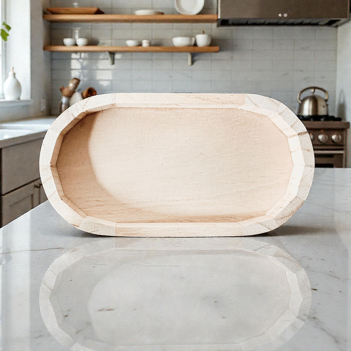 Rustic Wood Trinket Tray | Farmhouse Catchall Dish