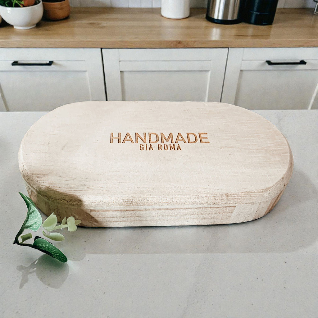 Rustic Wood Trinket Tray | Farmhouse Catchall Dish