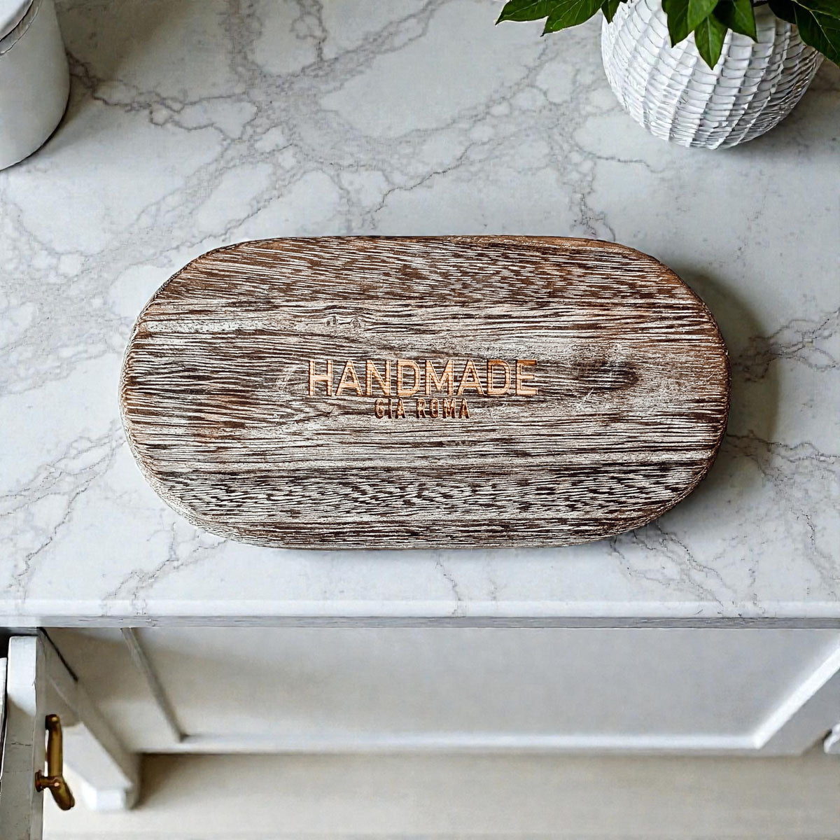 Rustic Wood Trinket Tray | Farmhouse Catchall Dish
