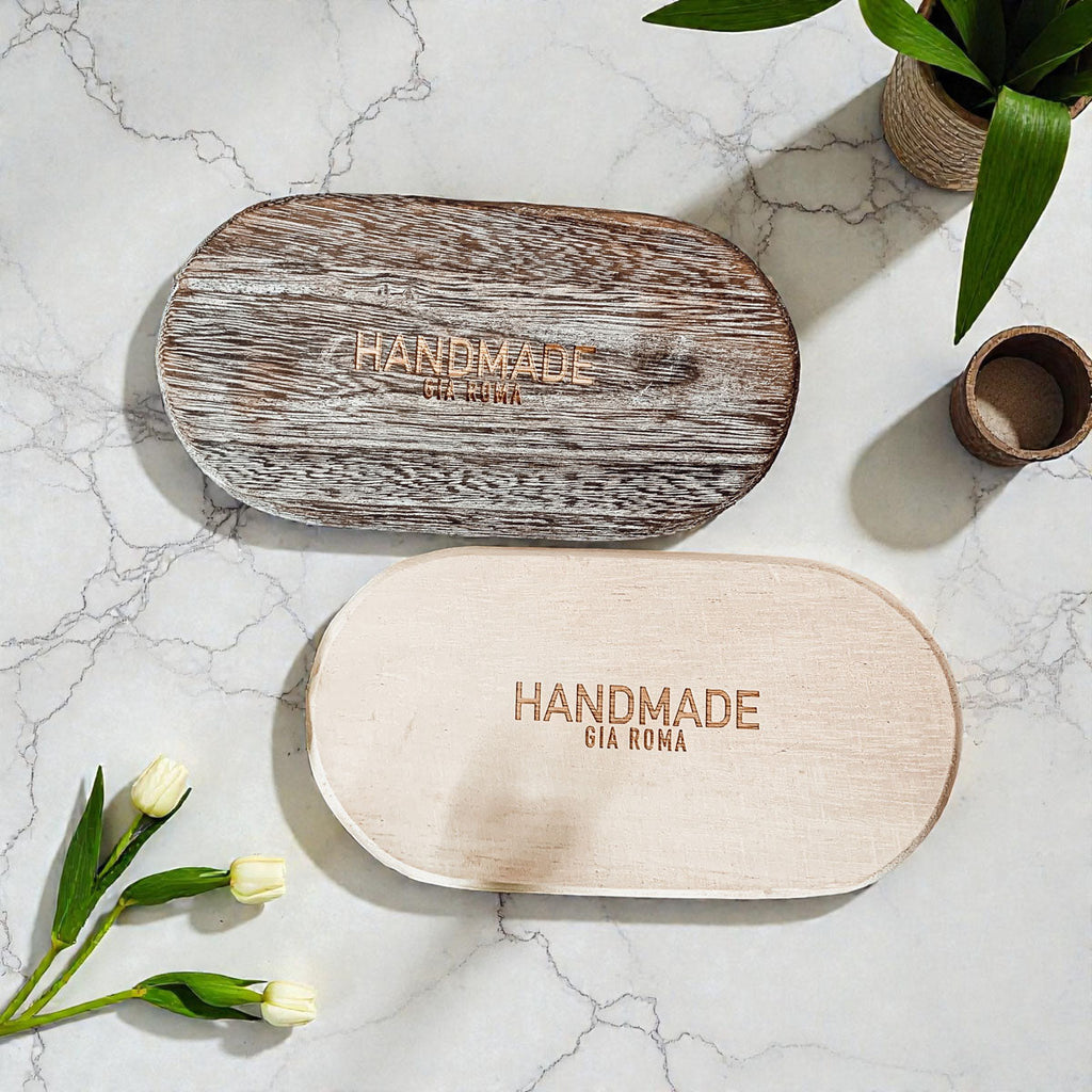 Rustic Wood Trinket Tray | Farmhouse Catchall Dish