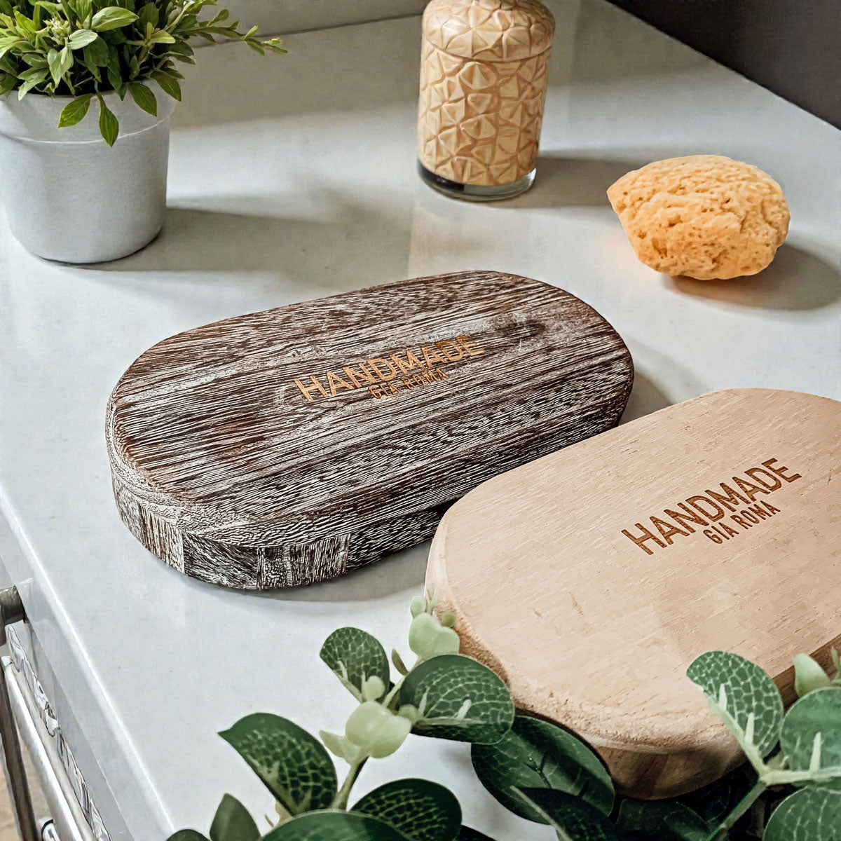 Rustic Wood Trinket Tray | Farmhouse Catchall Dish