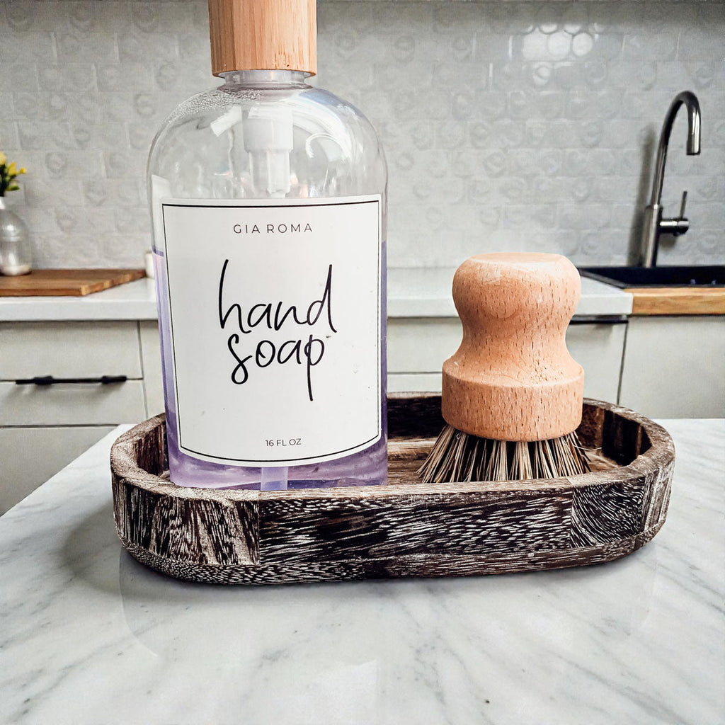 Rustic Wood Trinket Tray | Farmhouse Catchall Dish
