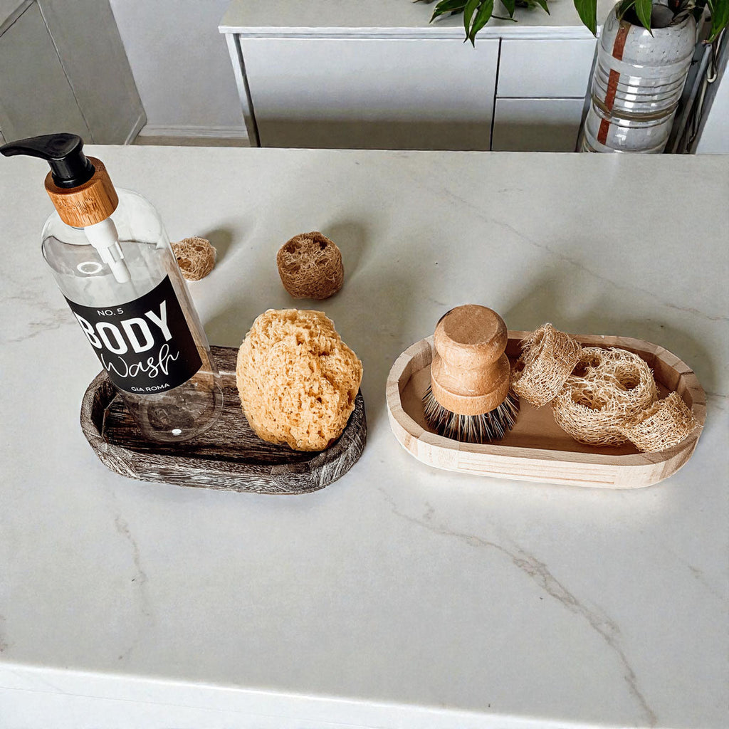 Rustic Wood Trinket Tray | Farmhouse Catchall Dish