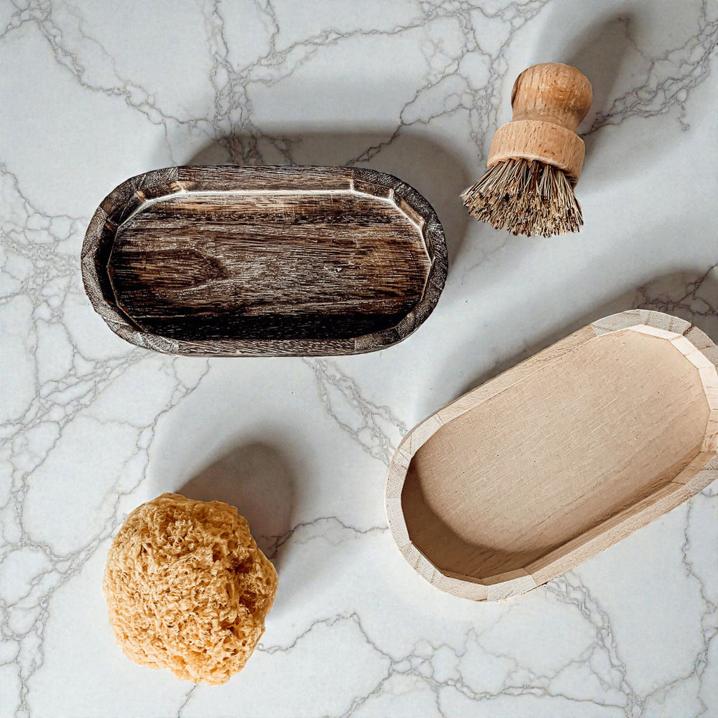 Rustic Wood Trinket Tray | Farmhouse Catchall Dish