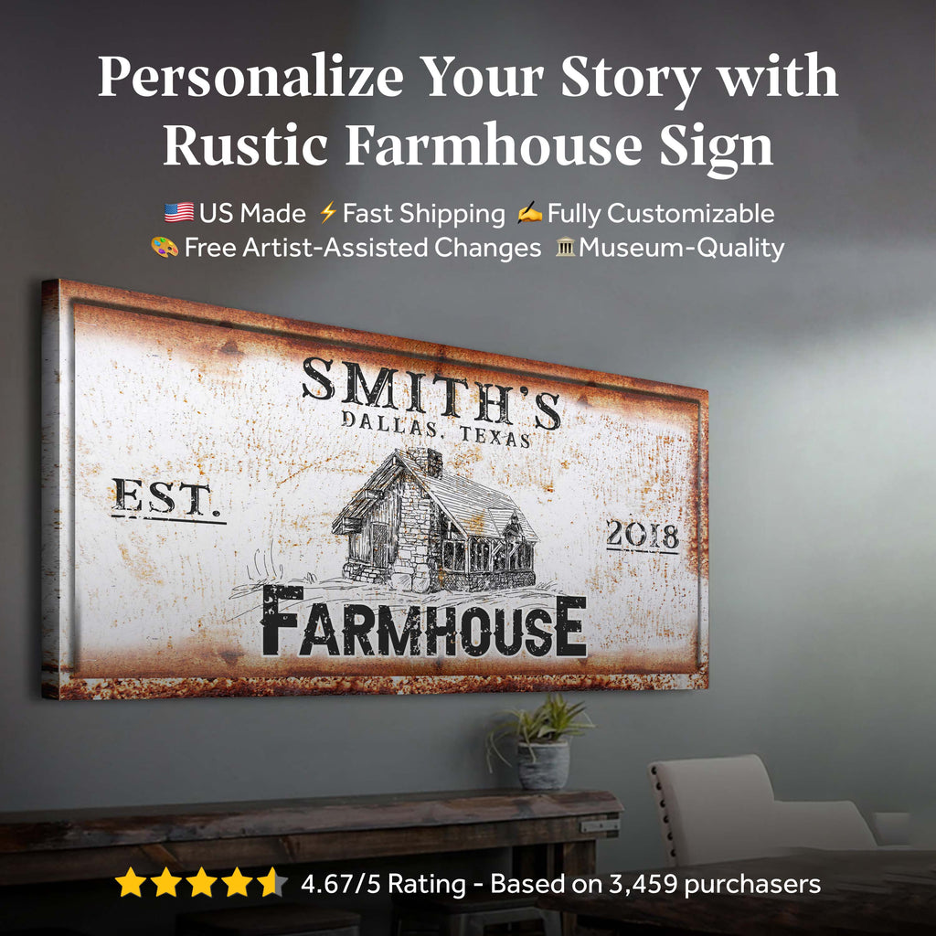 Rustic Farmhouse Personalized Sig