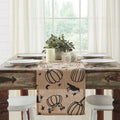 Midnight Harvest Pumpkin & Raven Table Runner