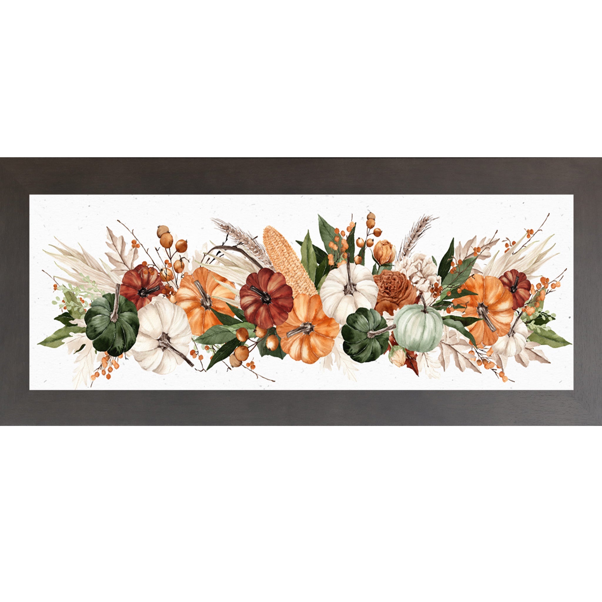 Harvest Watercolor Farmhouse Wall Art – Autumn Landscape