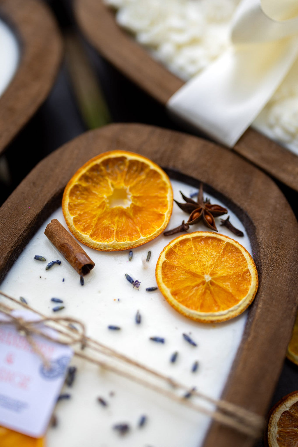 Farmhouse Orange Dough Bowl Soy Candle