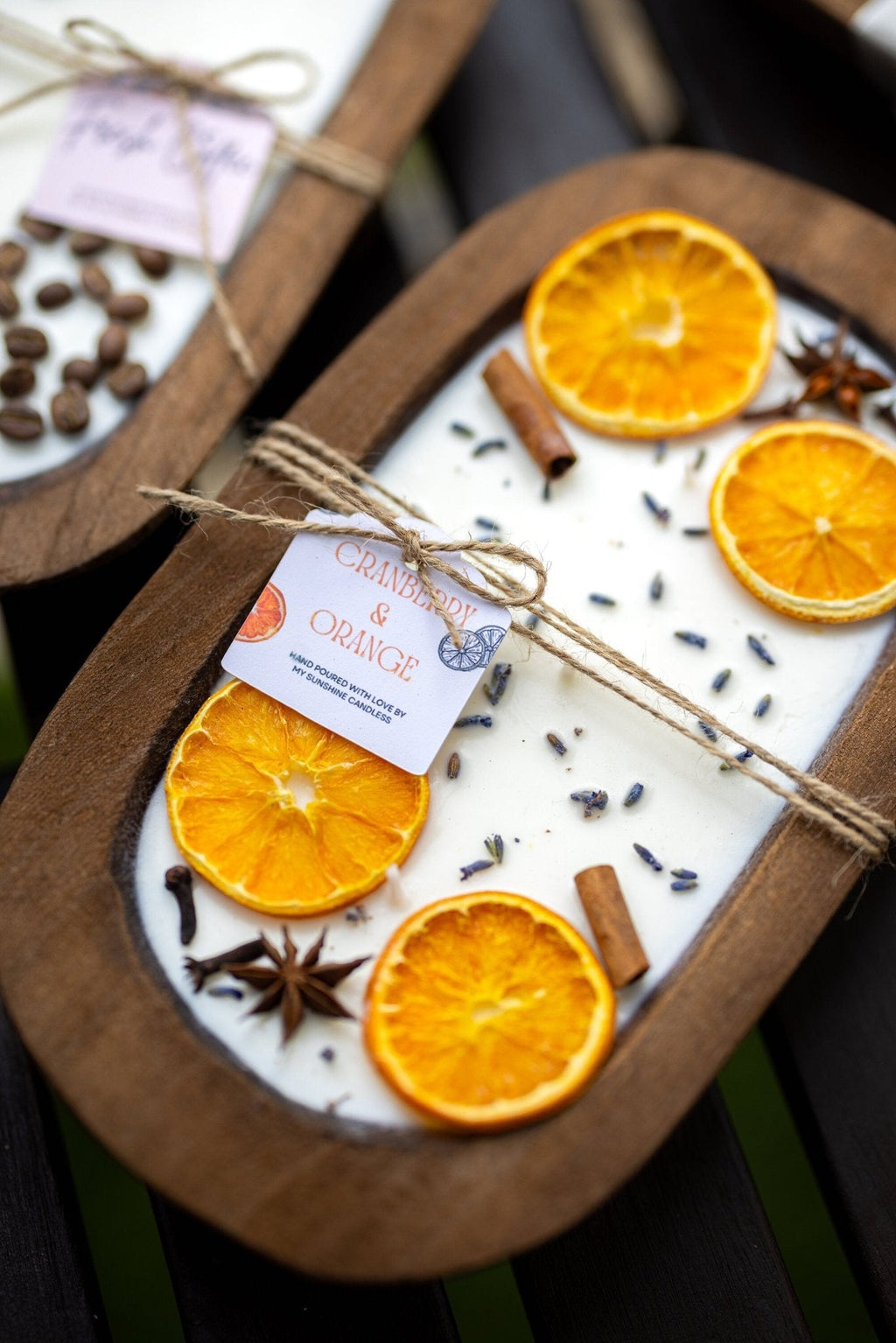 Farmhouse Orange Dough Bowl Soy Candle