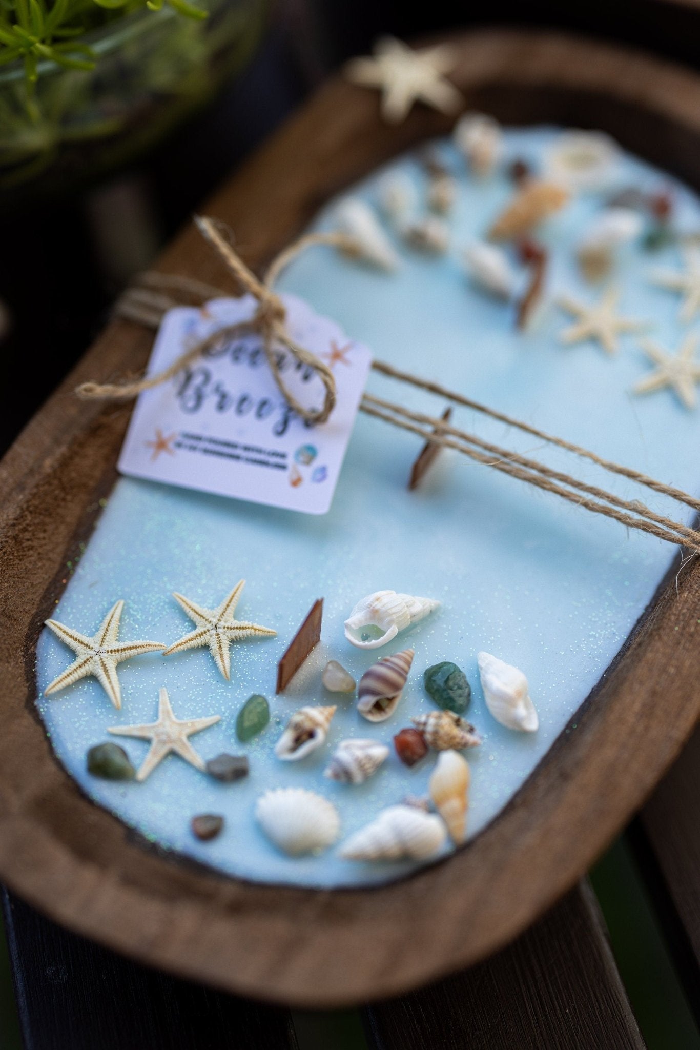 Coastal Seashell Dough Bowl Soy Candle