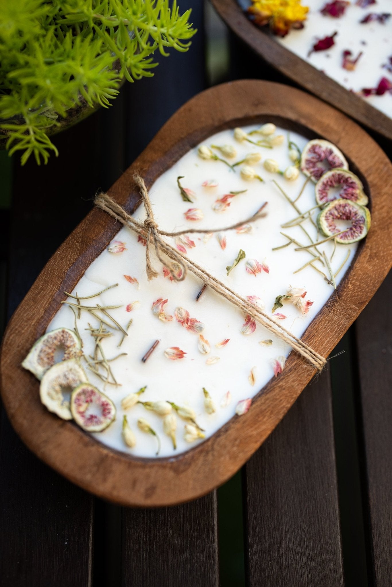 Fruit & Floral Dough Bowl Candle | Hand-Poured Farmhouse Soy Candle