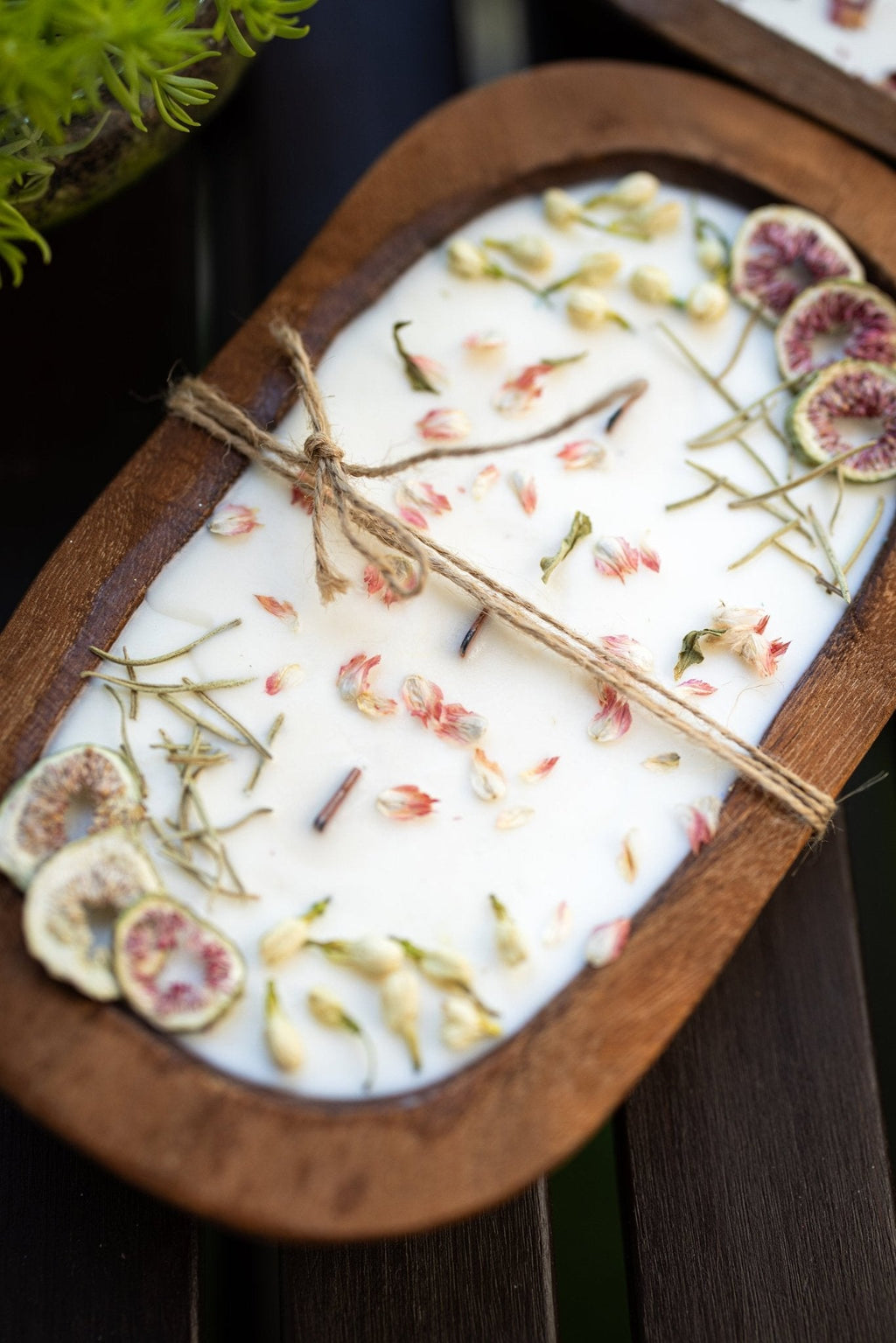 Fruit & Floral Dough Bowl Candle | Hand-Poured Farmhouse Soy Candle