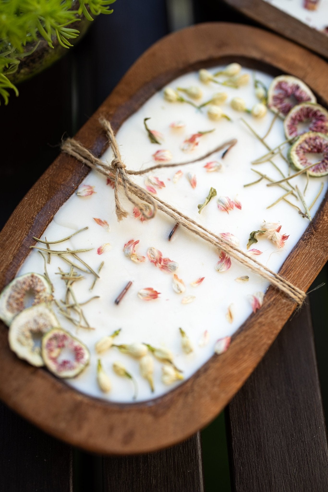 Fruit & Floral Dough Bowl Candle | Hand-Poured Farmhouse Soy Candle