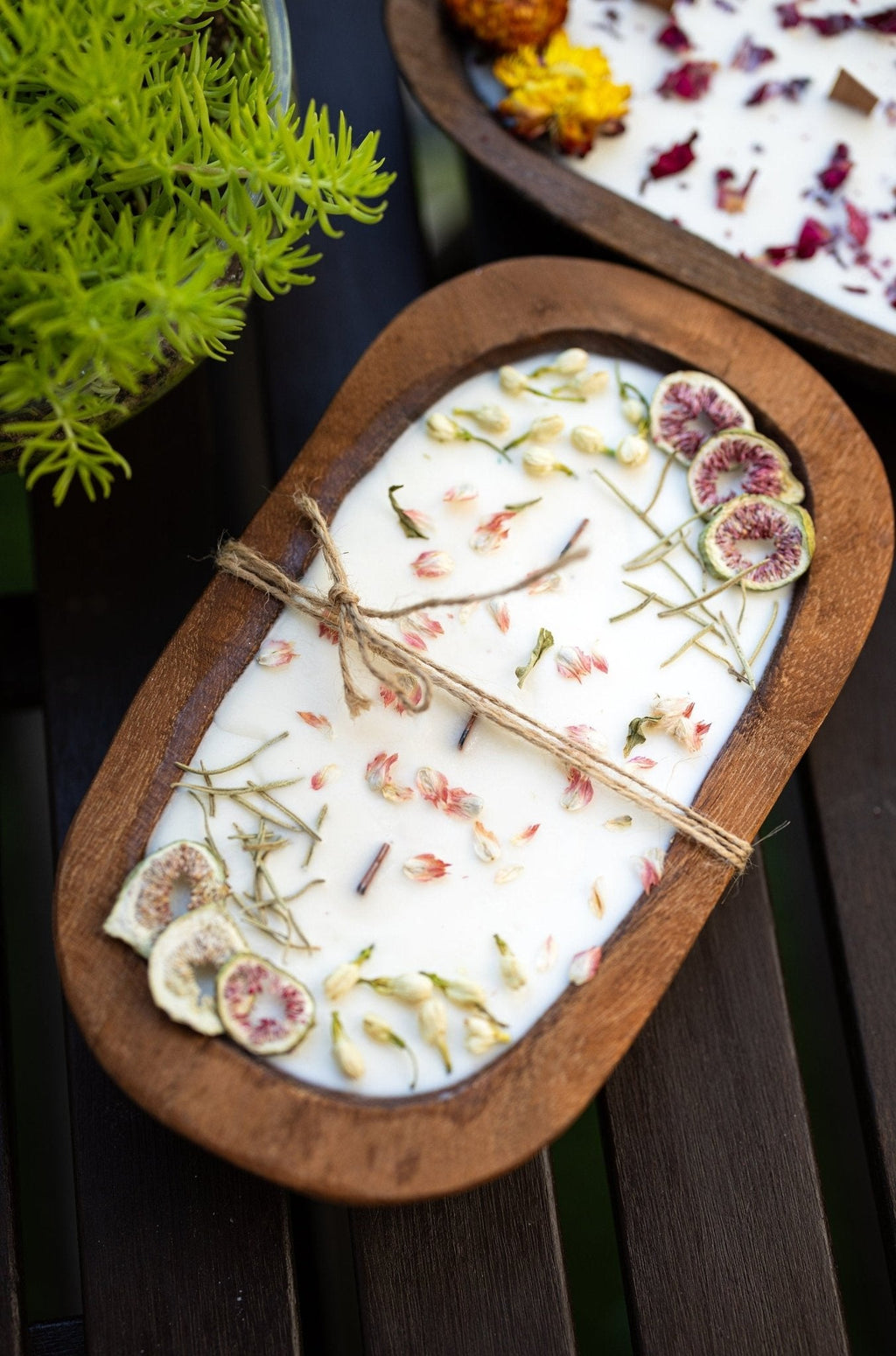 Fruit & Floral Dough Bowl Candle | Hand-Poured Farmhouse Soy Candle
