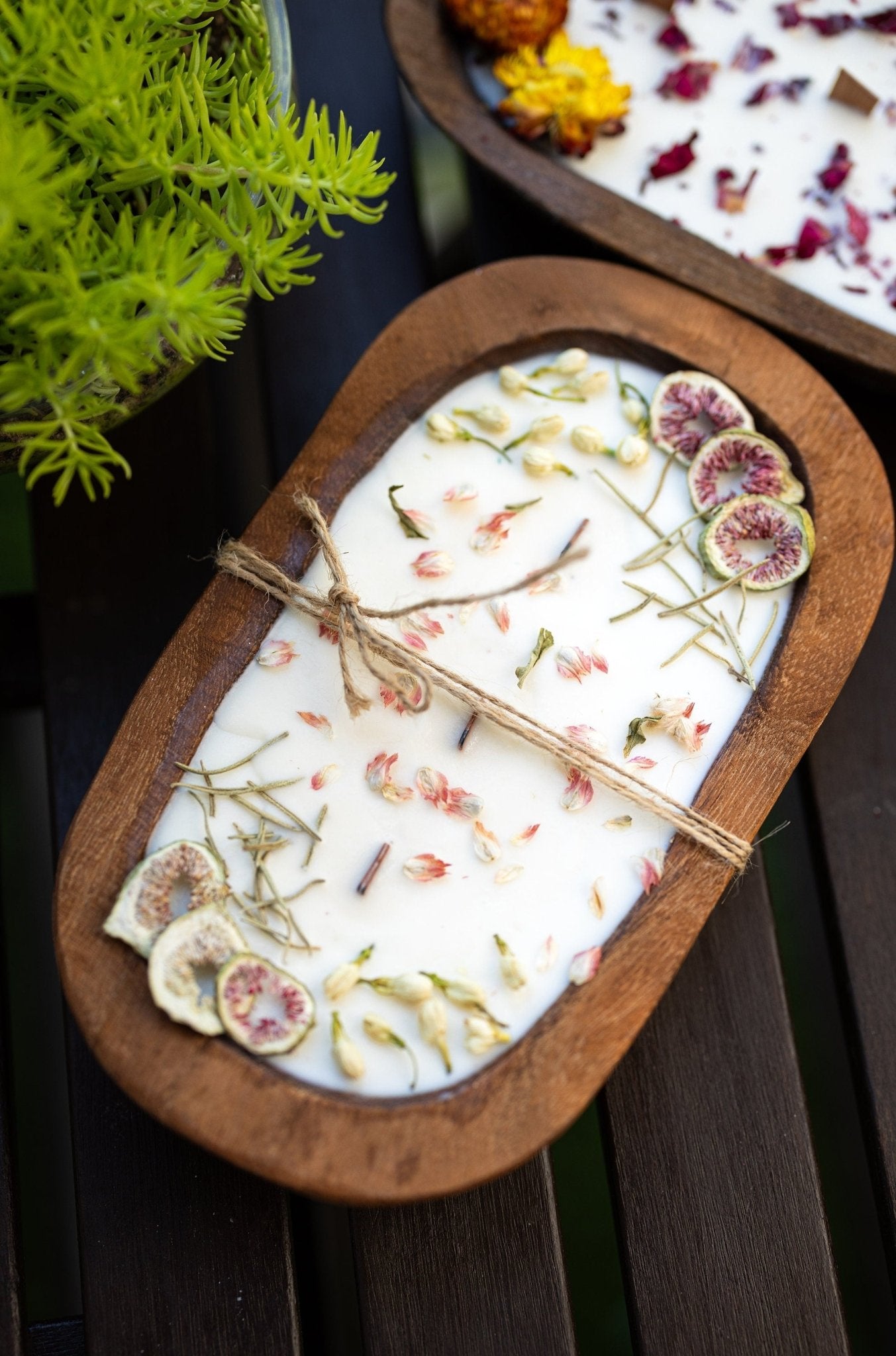 Fruit & Floral Dough Bowl Candle | Hand-Poured Farmhouse Soy Candle