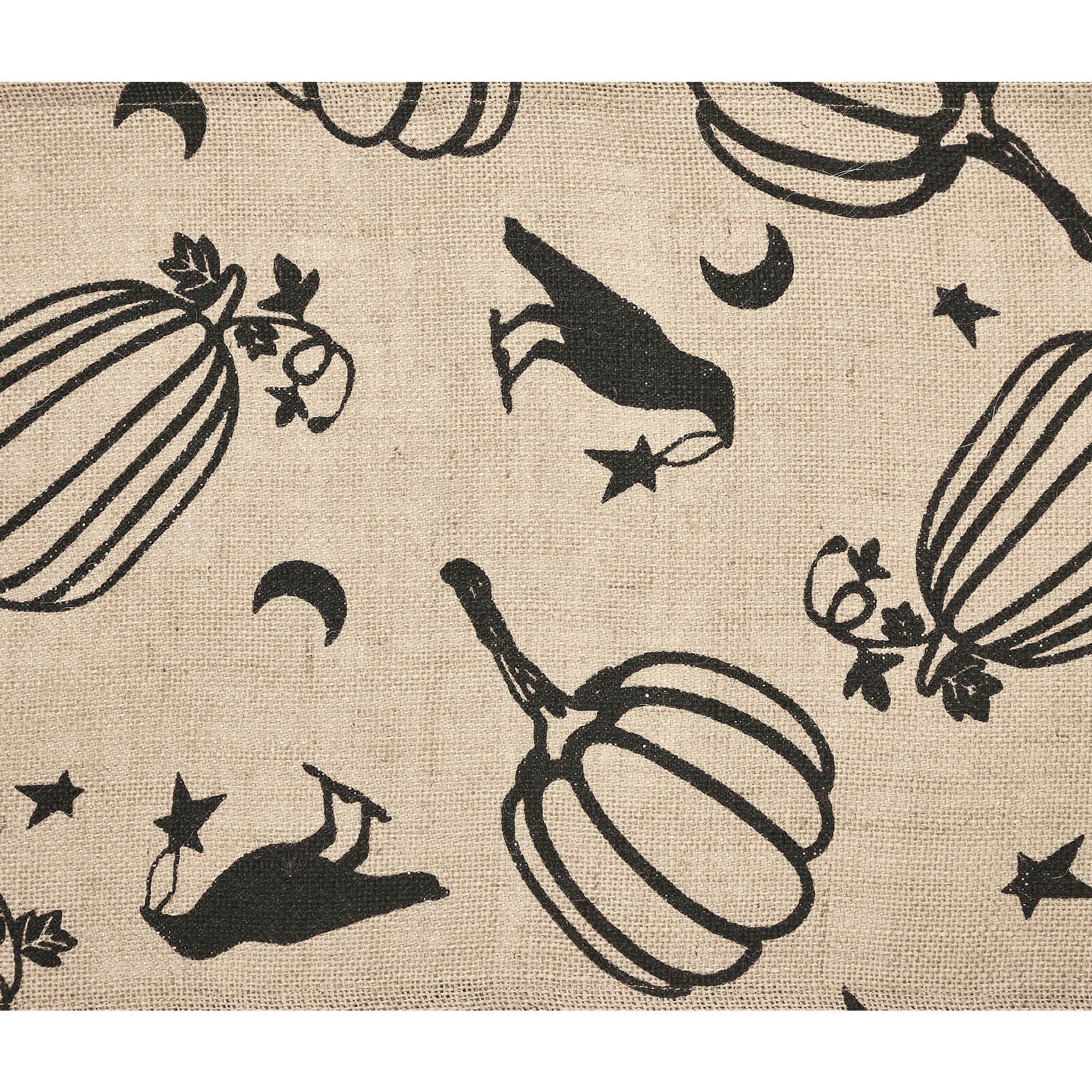 Midnight Harvest Pumpkin & Raven Table Runner