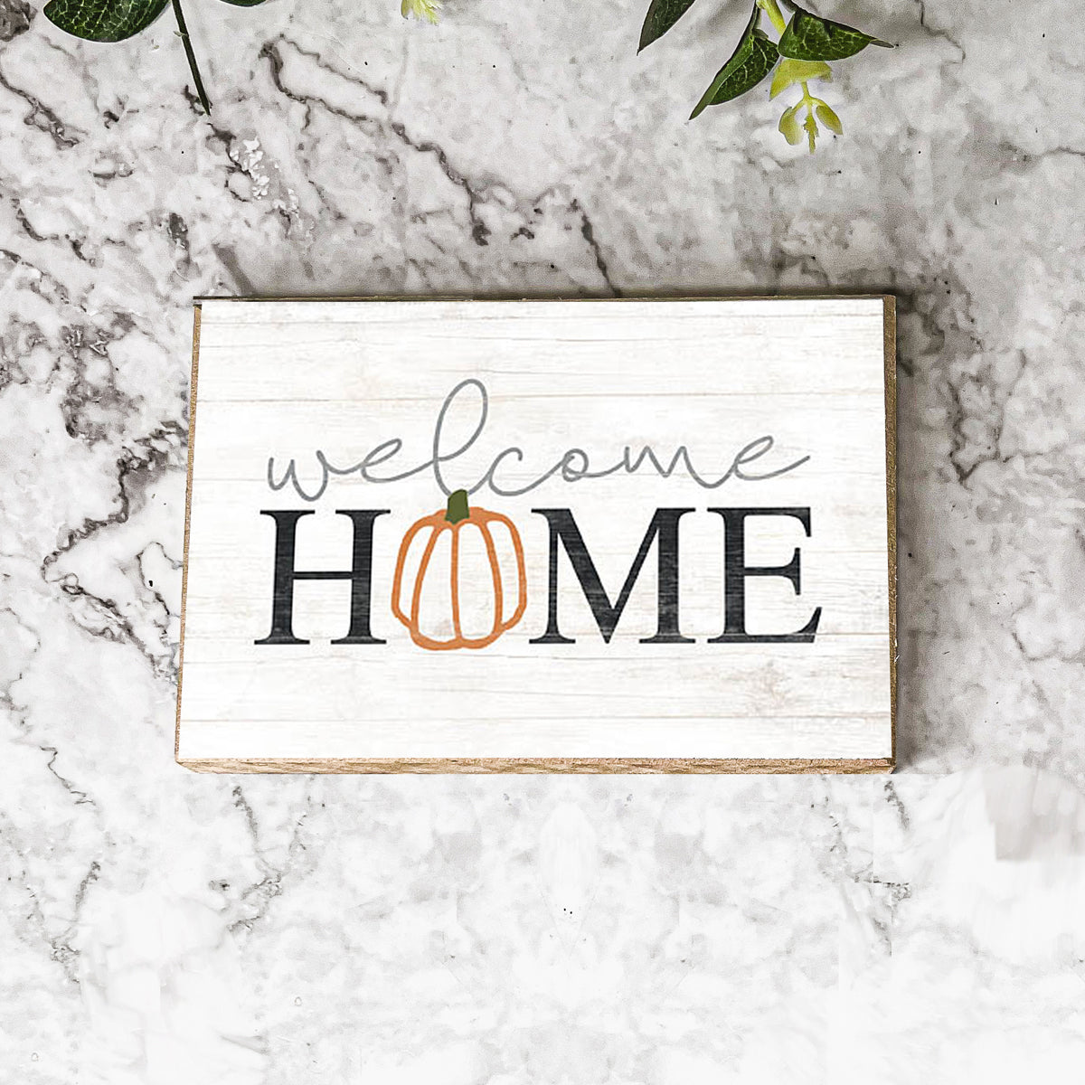 Welcome Home Wooden Seasonal Sign 6x4 Rustic Door Wall Decor